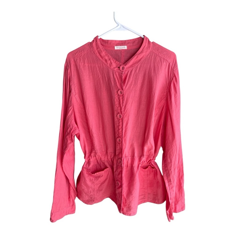 Eileen Fisher Irish Linen Shirt Jacket